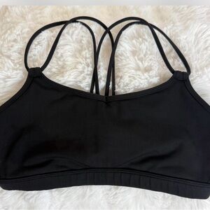 lululemon athletica Black Strappy Light-Support Sports Bra